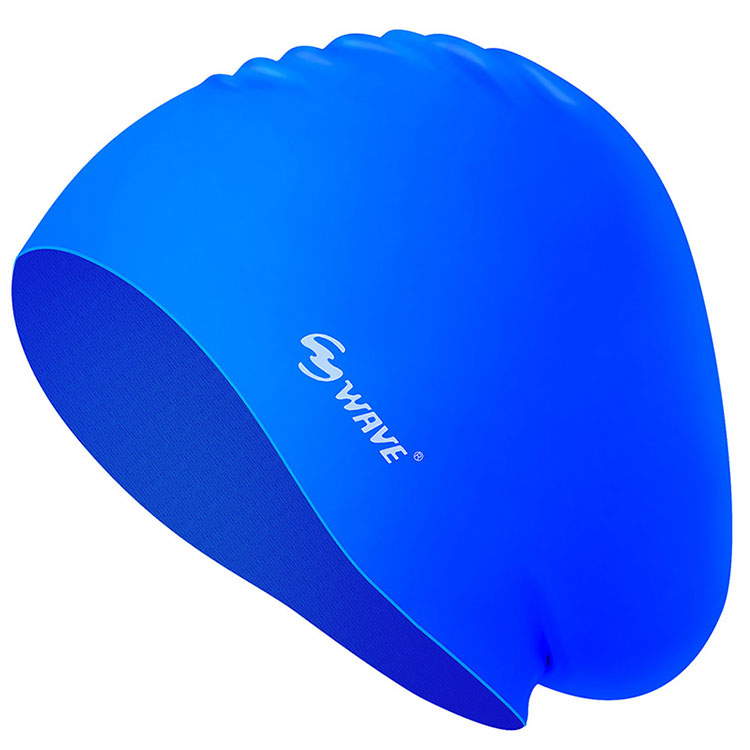 Custom Adult Silicone Long Hair Swim Cap Printing Logo Supplier