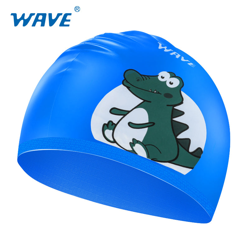 Custom Logo Silicone Cartoon Children Swimming Cap Supplier