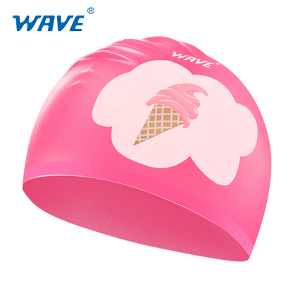 Custom Logo Silicone Cartoon Children Swimming Cap Supplier