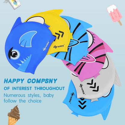 Wholesale Kids Cartoon Silicone Swimming Cap Supplier