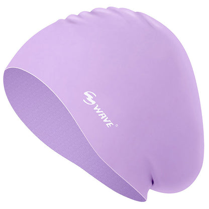 Custom Adult Silicone Long Hair Swim Cap Printing Logo Supplier